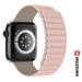 SWISSTEN ŘEMÍNEK PRO APPLE WATCH SILIKONOVÝ - MAGNETIC 38 / 40 / 41 mm RŮŽOVO/CAPPUCCINO