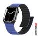 SWISSTEN ŘEMÍNEK PRO APPLE WATCH SILIKONOVÝ - MAGNETIC 42 / 44 / 45 / 49 mm MODRO/ČERNÝ