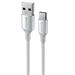 DATOVÝ KABEL SWISSTEN TEXTILE II USB / USB-C 1,5 M BÍLÝ