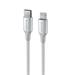 DATOVÝ KABEL SWISSTEN TEXTILE II USB-C / LIGHTNING 1,5 M BÍLÝ