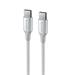 DATOVÝ KABEL SWISSTEN TEXTILE II USB-C / USB-C 1,5 M BÍLÝ