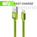 DATOVÝ KABEL SWISSTEN TEXTILE USB / LIGHTNING 1,2 M ZELENÝ