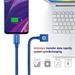 DATOVÝ KABEL SWISSTEN TEXTILE USB / USB-C 0,2 M MODRÝ