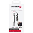 SWISSTEN MAGNETICKÝ KEYCHAIN KABEL USB-A  / LIGHTNING 9,7 CM