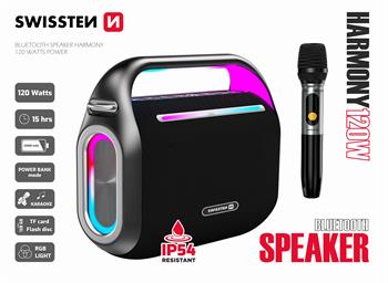 SWISSTEN BLUETOOTH REPRODUKTOR HARMONY 120W ČERNÝ