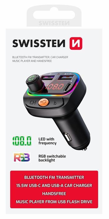 SWISSTEN FM TRANSMITTER RGB