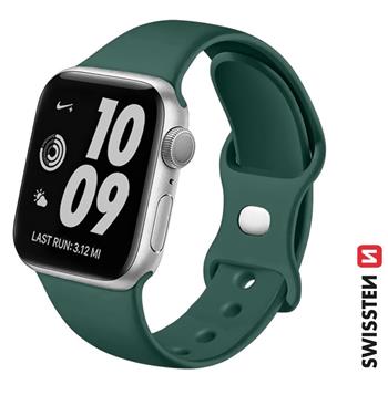 SWISSTEN ŘEMÍNEK PRO APPLE WATCH SILIKONOVÝ 38 / 40 / 41 mm ZELENÝ