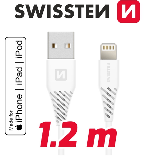 USB/lightning MFi TPE 1,2 m