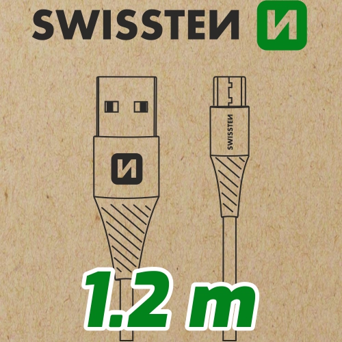 USB/micro USB TPU ECO 1,2 m